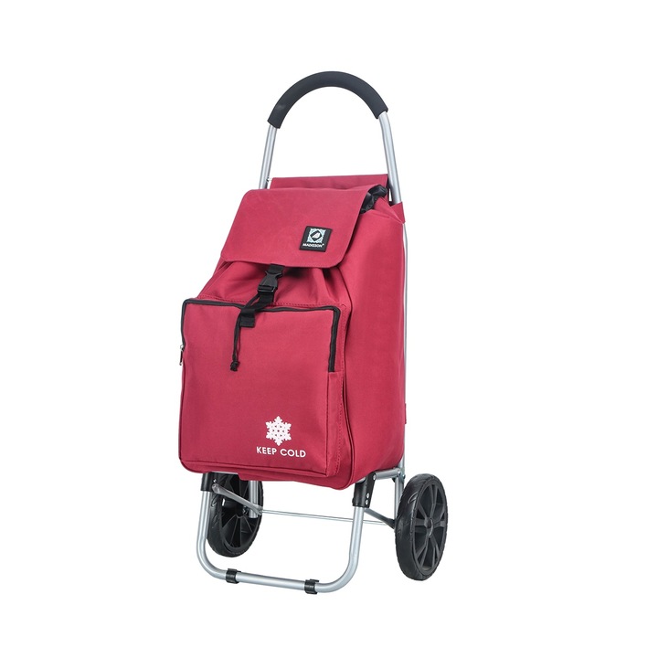 Carucior cumparaturi Madisson SW42028, 55L, 2 roti, buzunar termoizolant, grena