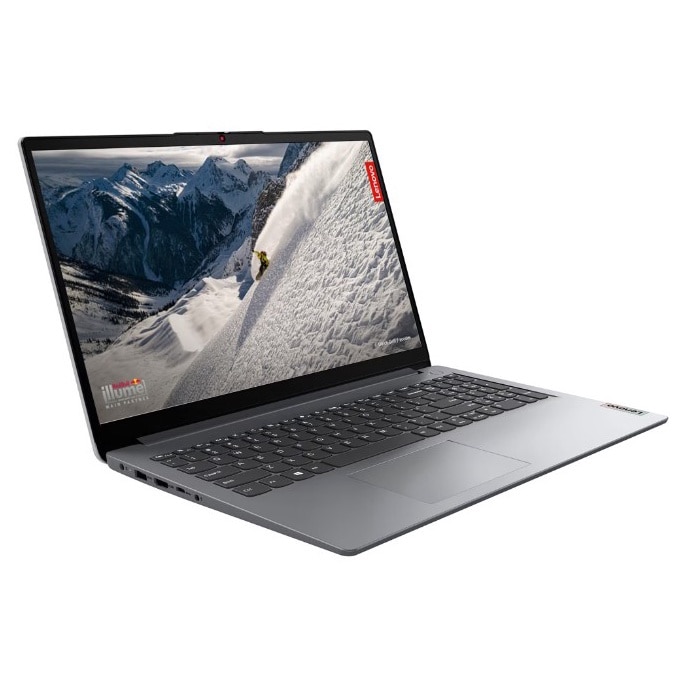 Laptop LENOVO IdeaPad 1 15AMN7, AMD Ryzen 3 7320U pana la 4.1 GHz, 15.6" HD, 8 GB RAM DDR5, SSD 2 TB, AMD Radeon 610M Graphics, Windows 10 Pro, Cloud Grey