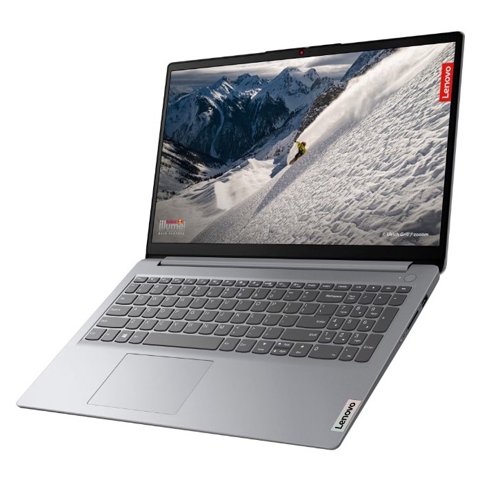Laptop LENOVO IdeaPad 1 15AMN7, AMD Ryzen 3 7320U pana la 4.1 GHz, 15.6" HD, 8 GB RAM DDR5, SSD 2 TB, AMD Radeon 610M Graphics, Windows 10 Pro, Cloud Grey