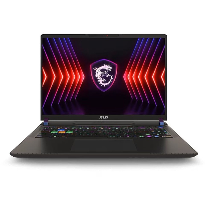 Laptop MSI Vector 16 HX A14VHG-838XROMXM, Intel Core i9-14900HX, 16 hüvelykes, RAM 64 GB, SSD 1 TB + 2 TB, nVidia GeForce RTX 4080 12 GB, ingyenes DOS, Cosmos Grey