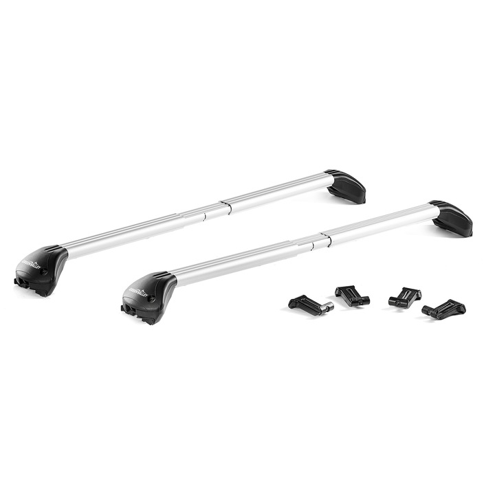 Bare transversale Green Valley Freeline Aluminiu pentru NISSAN Qashqai Suv 2021-prezent, cu prindere pe bare longitudinale integrate