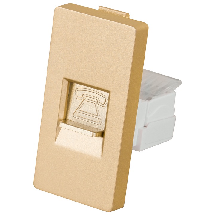 Телефонна розетка модул 4 PIN Gold за рамки MIUUN