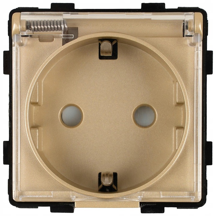 Уникален модул за гнездо Шуко със златно капаче за рамки MIUUN