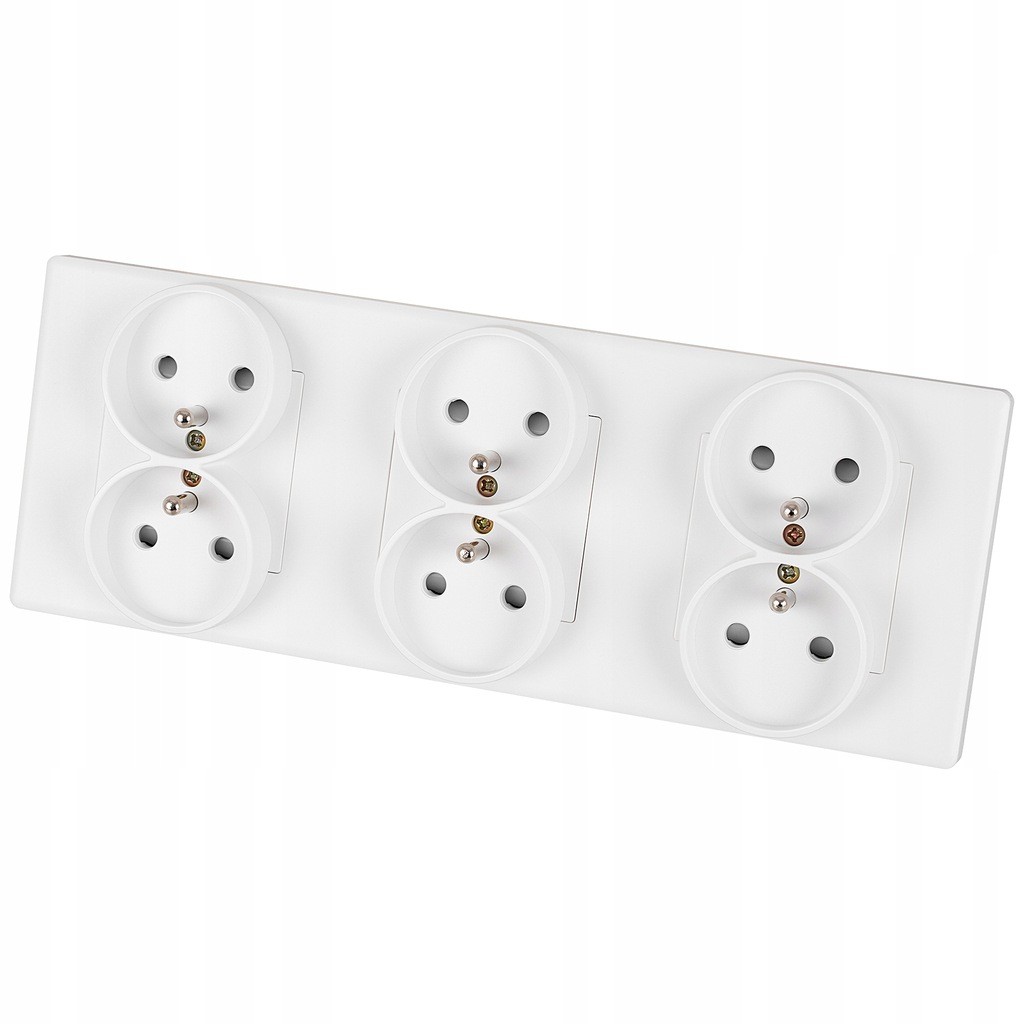 Priza tripla set alb cadru PVC triplu si 3 x priza MIUUN - eMAG.ro