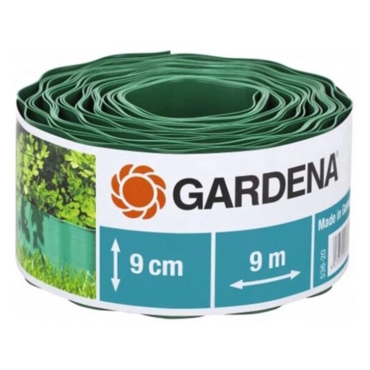 Separator gazon Gardena, plastic, verde, 9 cm x 9 m