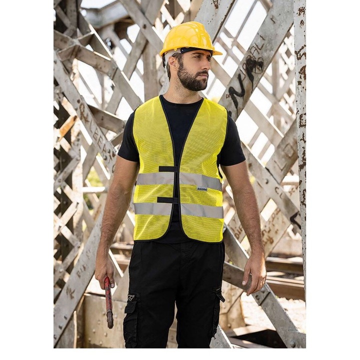 Vesta unisex tip plasa, Thessaloniki KXQ, Galben, 3XL