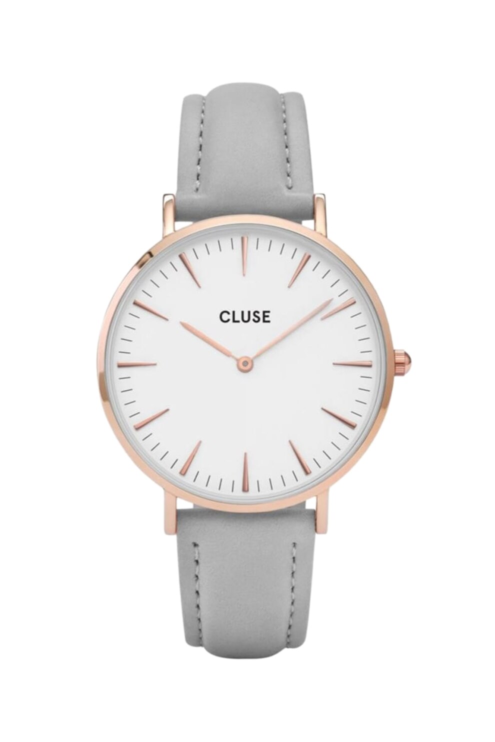 Cluse, Ceas cu o curea de piele La Bohème, Gri deschis