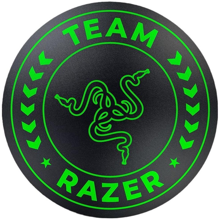 Razer Team Mat egérpad, fekete-zöld, mérete 1200x1200mm