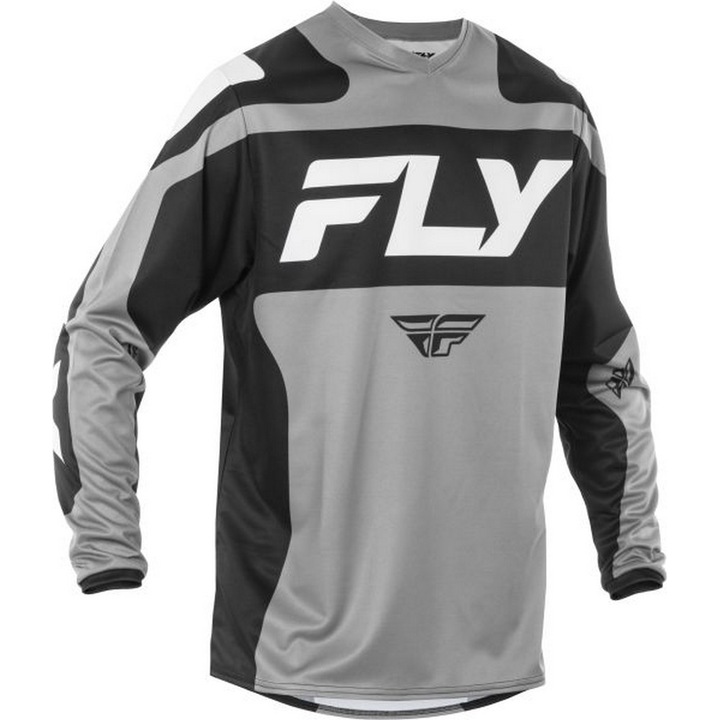 Tricou cross/atv Fly Racing F16 gri/negru marime S