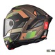 Casca flip-up modulabila pentru atv, moto, touring MT Atom 2 cu ochelari integrati, maro mat, M 57-58cm