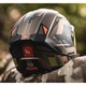 Casca flip-up modulabila pentru atv, moto, touring MT Atom 2 cu ochelari integrati, maro mat, M 57-58cm