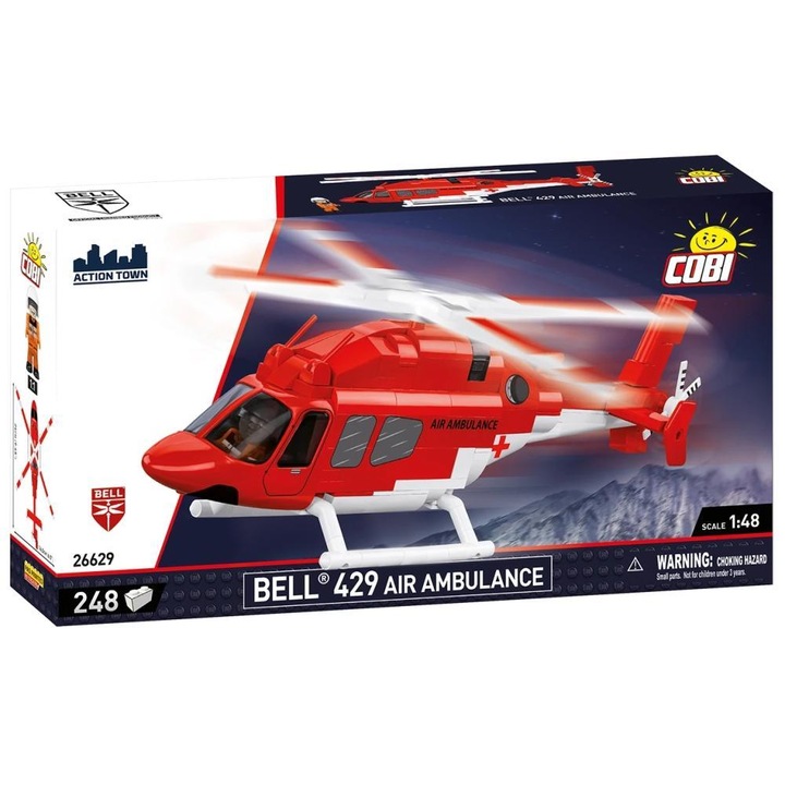 Set de Construit Bell 429 Air Ambulance, 248 piese