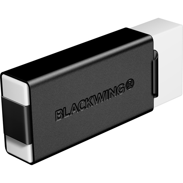 Radiera Creion cu Suport Blackwing Soft Handheld Black