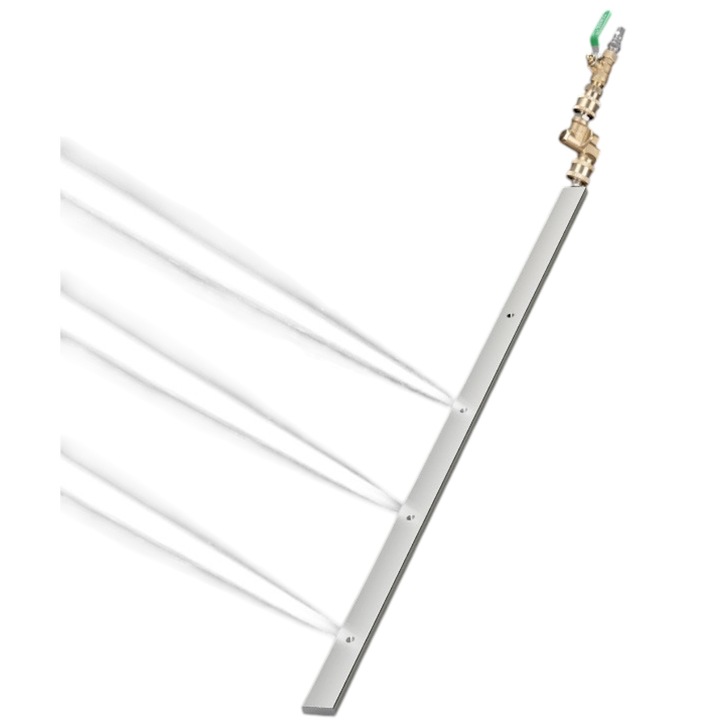 Spalator radiatoare, curatat cu jet aer/apa, 4 diuze active, lungime dispozitiv 1, 1m folosit pentru camioane, tractoare, buldoexcavatoare, combine recoltat, autoutilitare