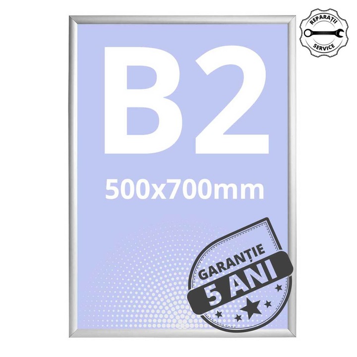 Rama click alba B2 (500 x 700mm), JJ DISPLAYS