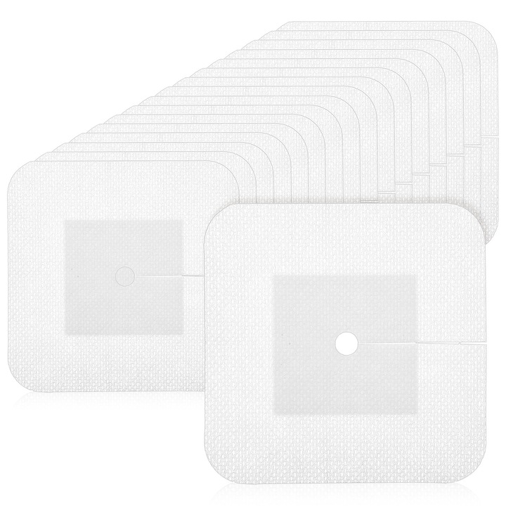 Set 50 bucati banda leucoplast, material non-woven, 10x10cm, pentru ingrijirea ranilor