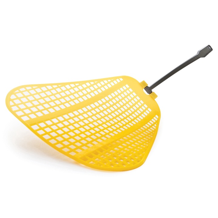 Paleta manuala pentru muste si insecte 12 x 8 x 14 cm Galbena