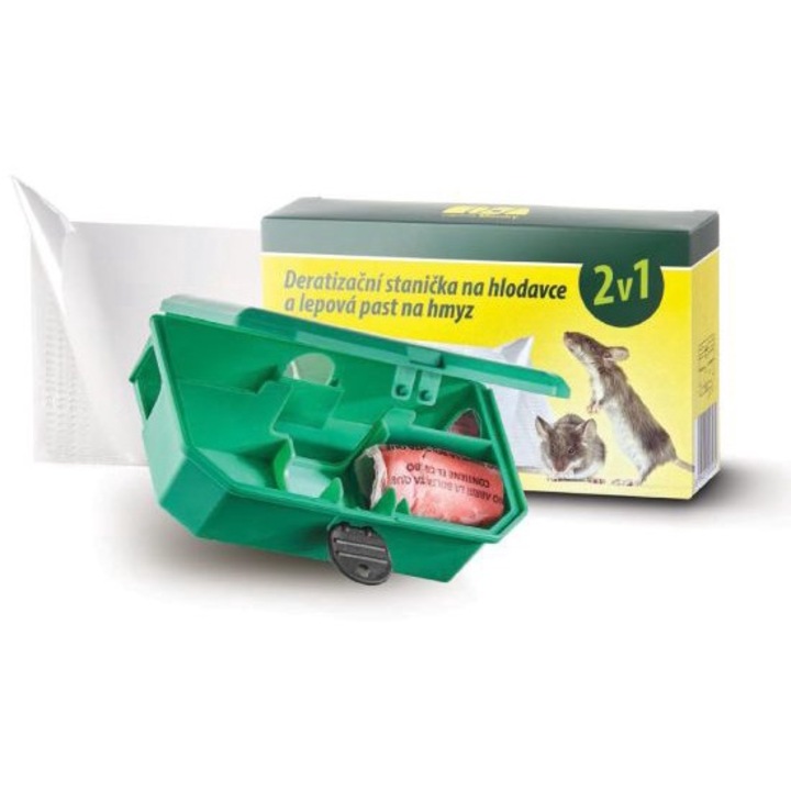 Statie de intoxicare pentru soareci si sobolani 2 in 1 Papirna