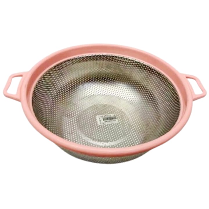Sita cu maner pentru paste, Metal+Pvc, 24 cm
