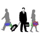 Комплект от 2 RFID защити за банкови карти - Блокира неволни или злоупотребяващи плащания, Срещу електронни джебчийства, Син, UnderShop