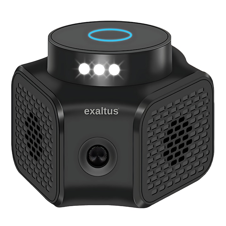 Exaltus® kártevőirtó készülék, rágcsálók, egerek, patkányok, rovarok, kettős ultrahang, 360°-os lefedettség 120 m², frekvencia 22-35/25 kHz, emberek és állatok számára biztonságos, 4 sebesség, villogó fények, fekete