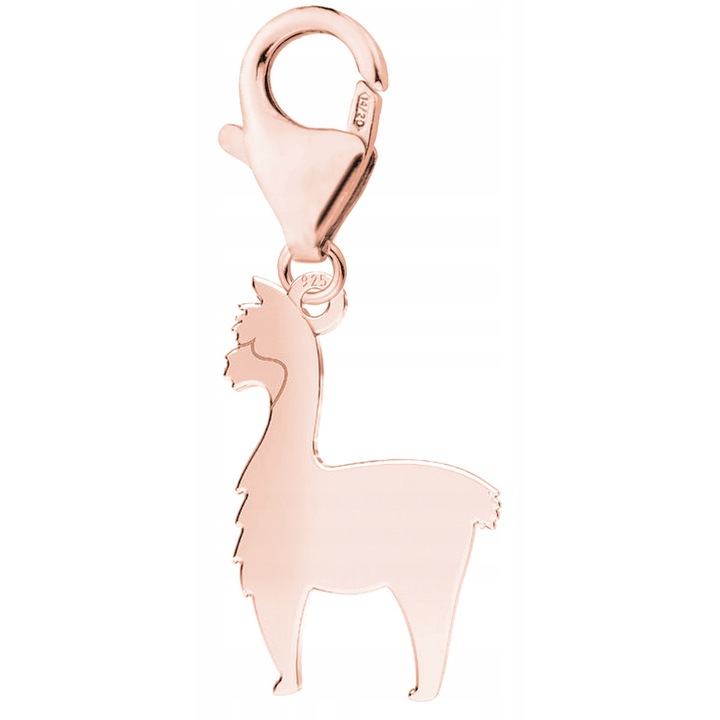 Talisman, Larezo, Pandantiv, Alpaca, Argint 925 Acoperit Cu Aur Roz, Zirconiu, Auriu, 29 mm, Pentru Femei, Cu Inchidere Pentru Bratari, Cercei, Coliere, Intr-O Cutie Eleganta De Cadou, Auriu