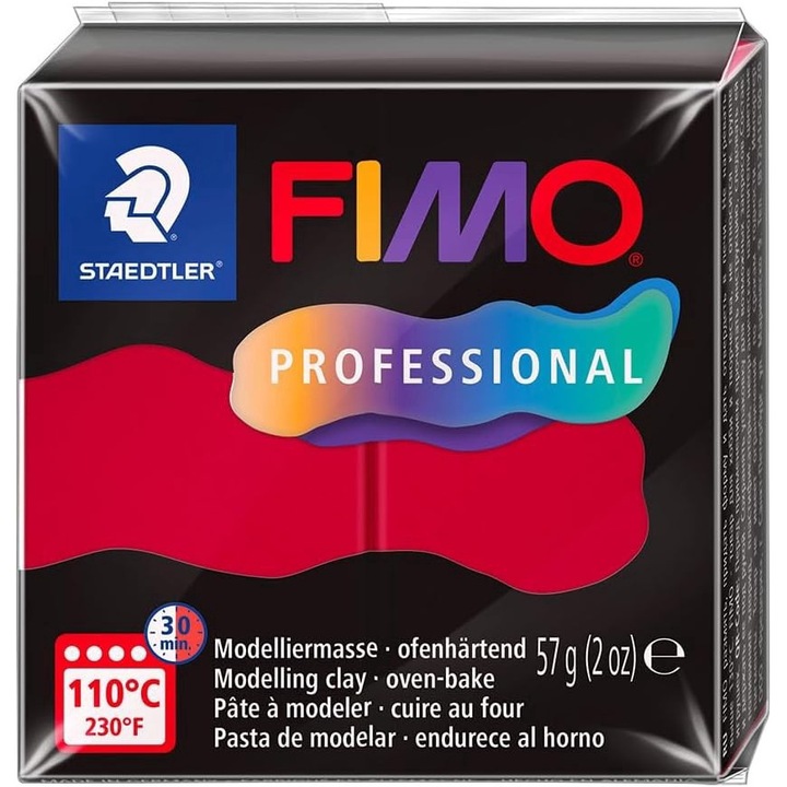 FIMO Professional modellezőgyurma 57g kárminvörös