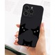 Husa De Telefon Apple Iphone 12 Pro, Silicon Caz Mat, Pisici Negre, Karmel, Etui Telefon Mat, [Tif 12E]