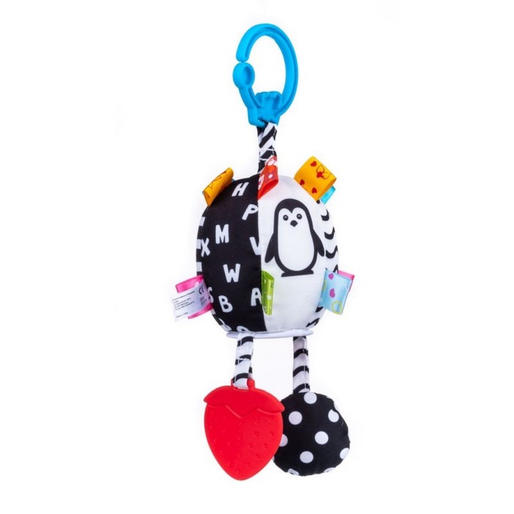 Pandantiv cu bila senzoriala Dumel, texturate, multicolor, sigur, 20x12x12cm