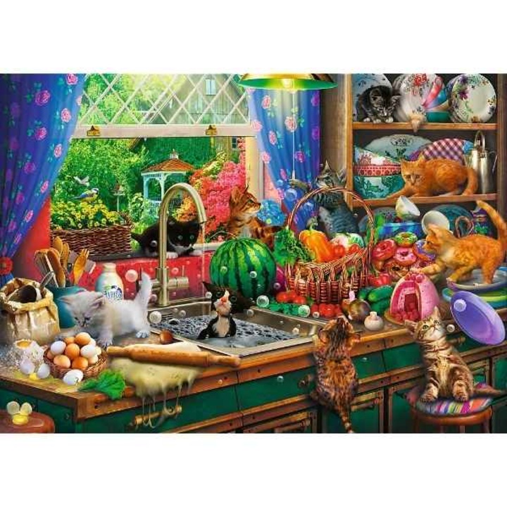 Пъзел Mercaton, 1000 части, Пакостните котки