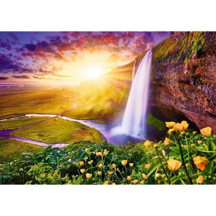 Пъзел Mercaton, 1000 части, Seljalandsfoss Waterfall Исландия