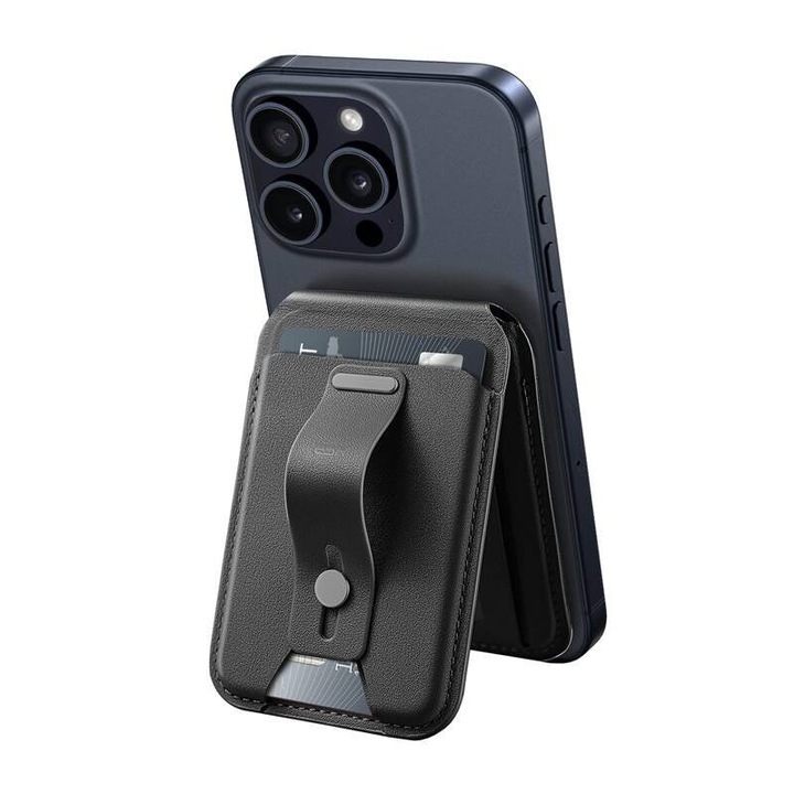 Portofel magnetic ESR cu functie de suport (negru)