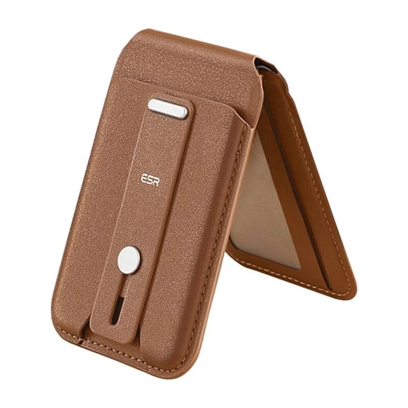Portofel magnetic ESR cu functie de suport (maro)