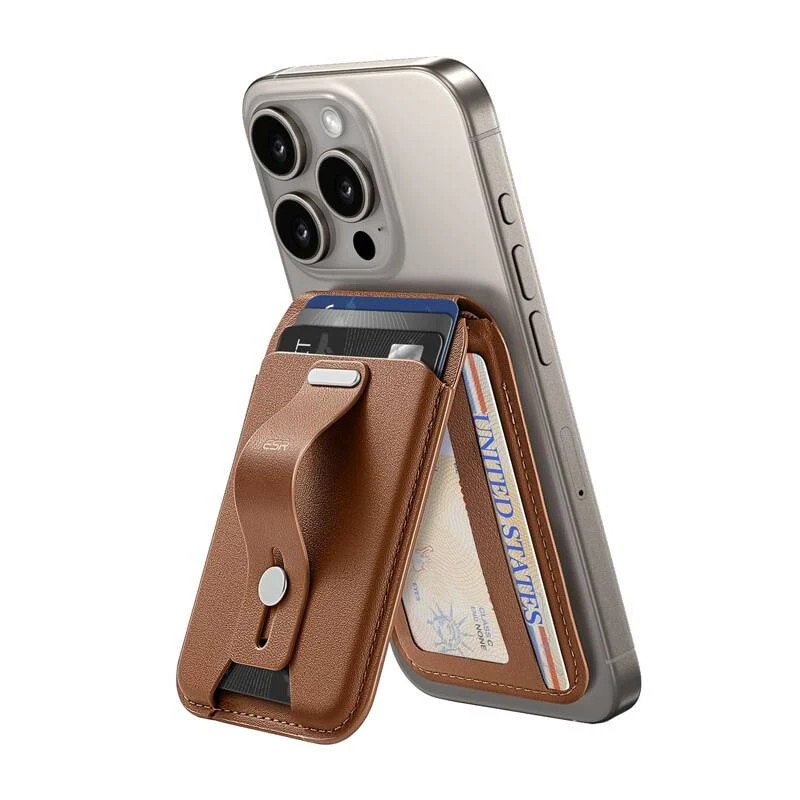 Portofel magnetic ESR cu functie de suport (maro)