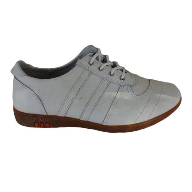 Pantofi cu cusaturi aplicate, D&J Exclusive, Alb