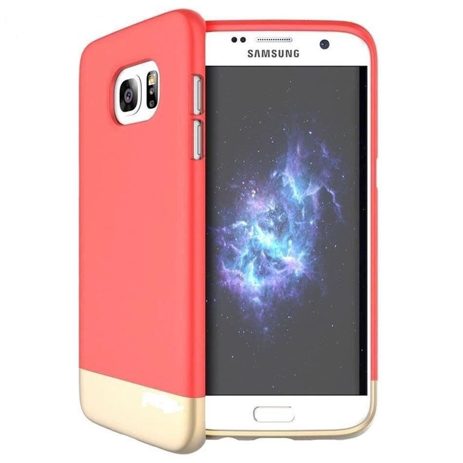 Husa Carcasa Iberry Accent Roz cu Auriu Pentru Samsung Galaxy S8 G950