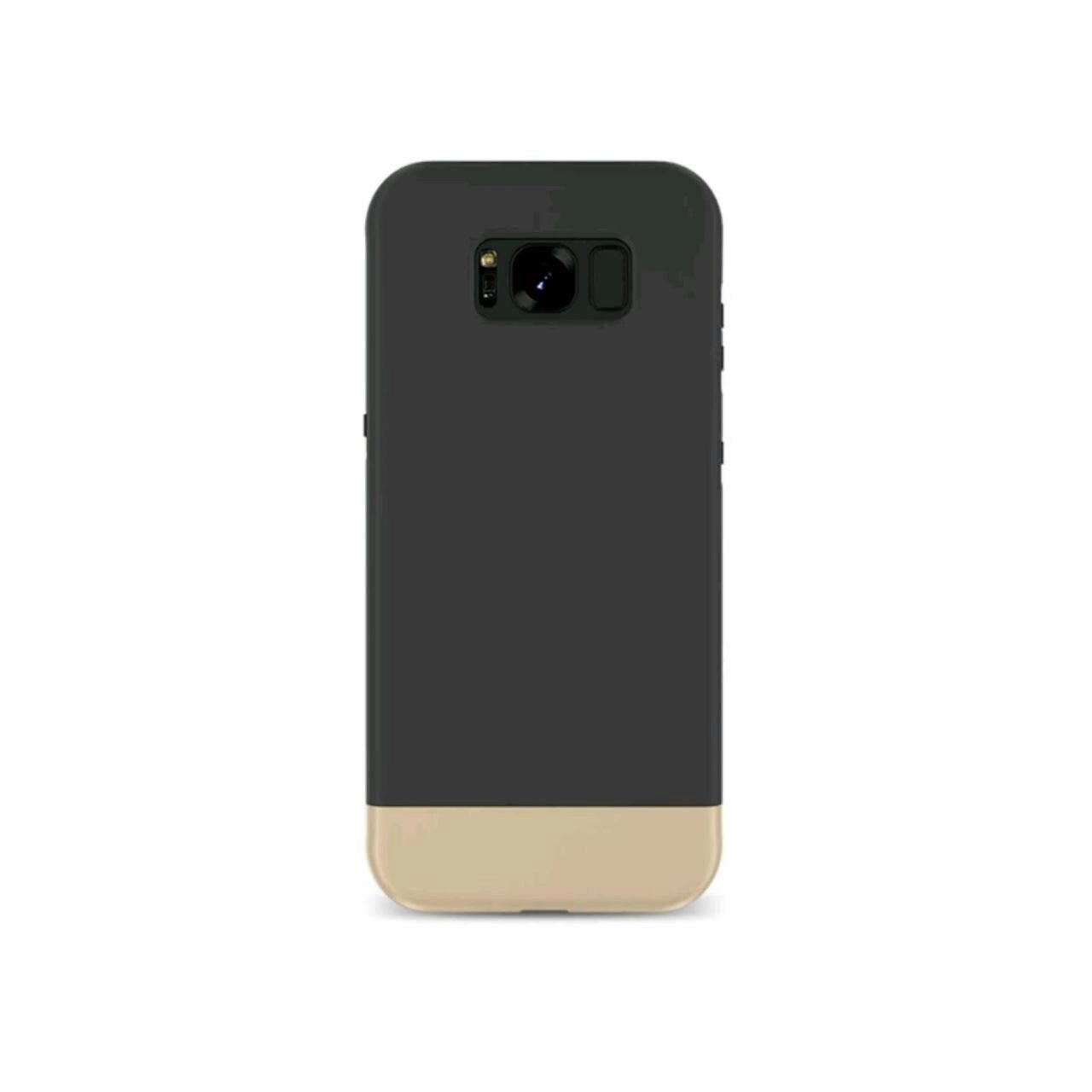 Husa Carcasa Samsung Galaxy S8 Plus G955 - Iberry Accent Negru/Auriu