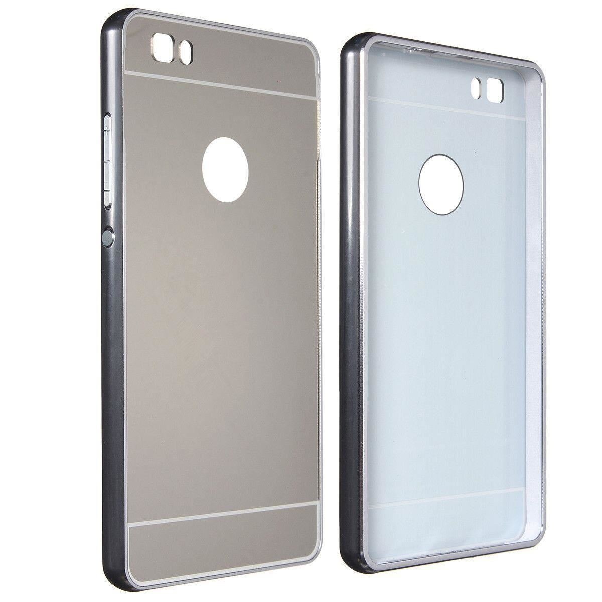 Husa Bumper Aluminiu Mirror Iberry Argintiu Pentru Huawei Y6II 2nd