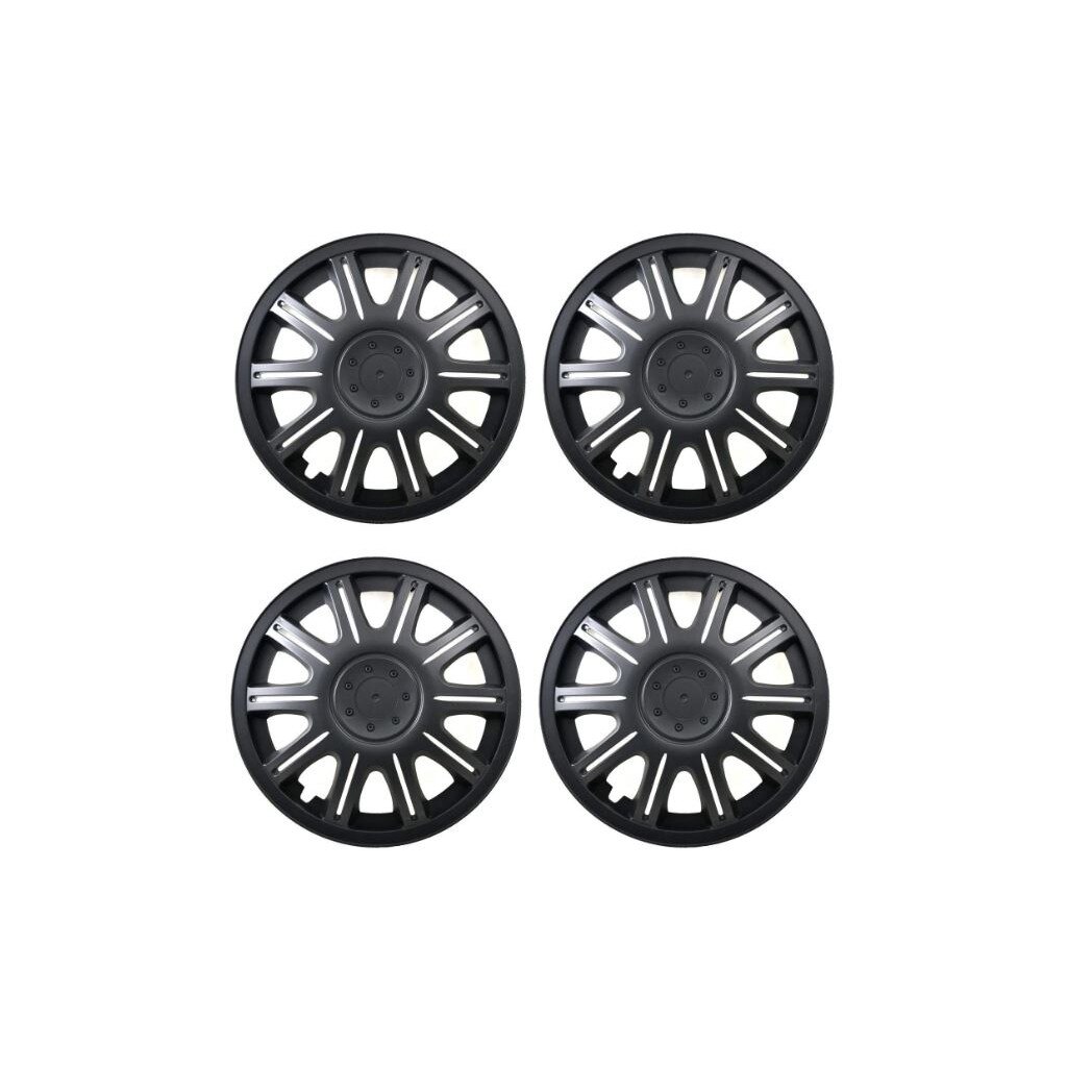 Set capace roti Power 14 inci Negru 4 buc