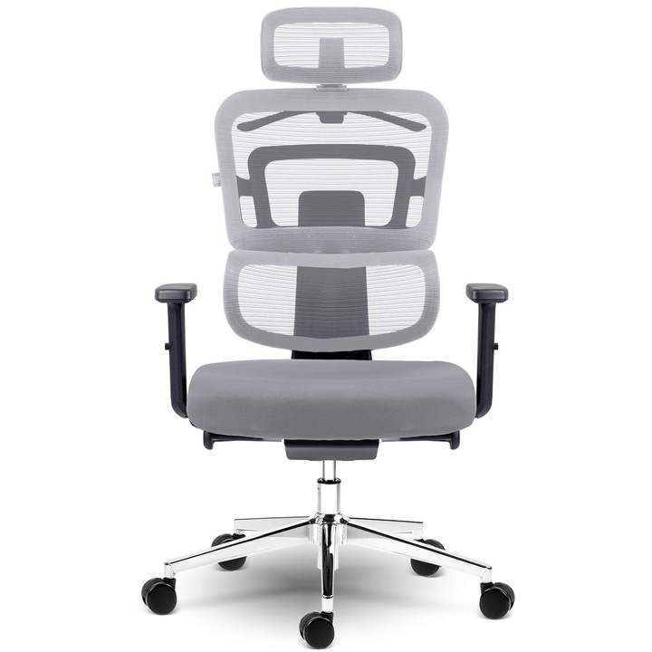 Офис стол Sofotel Nicea, Микромрежа, Сив