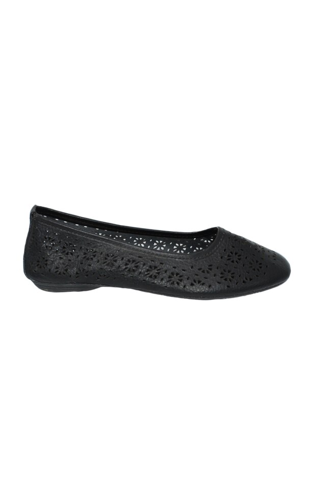 Balerini cu talpa usoara, flexibila, D&J Exclusive, Negru