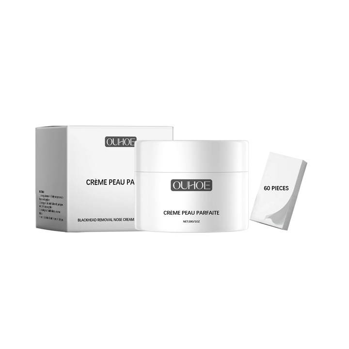 Маска за почистване на пори, пакет от 10 броя, алое вера, салицилова киселина, 10x5 см Ouhoe