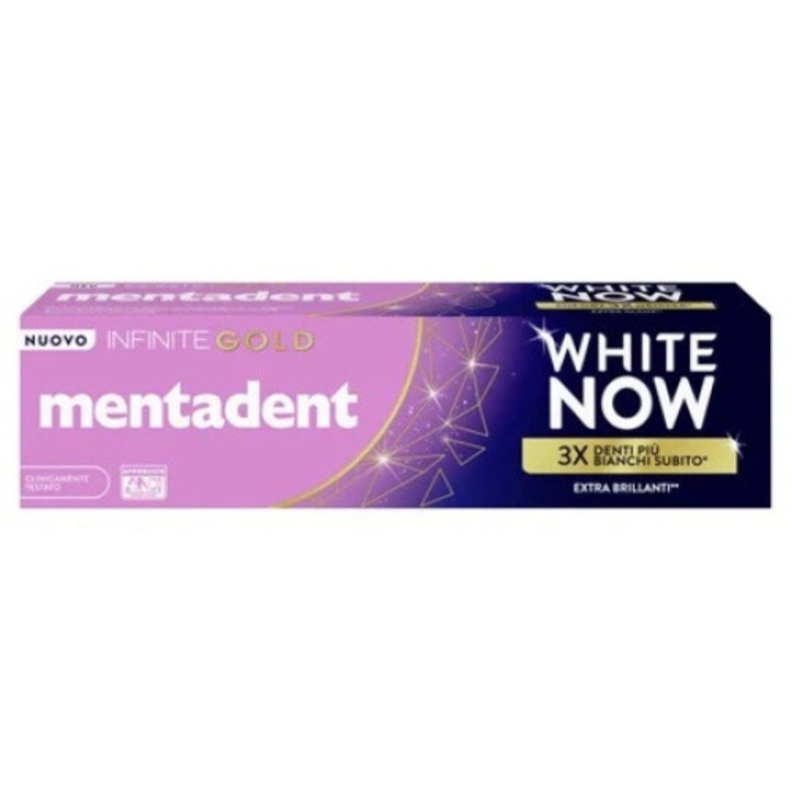 Паста за зъби, Mentadent, White Now Infinite Gold, 75 мл