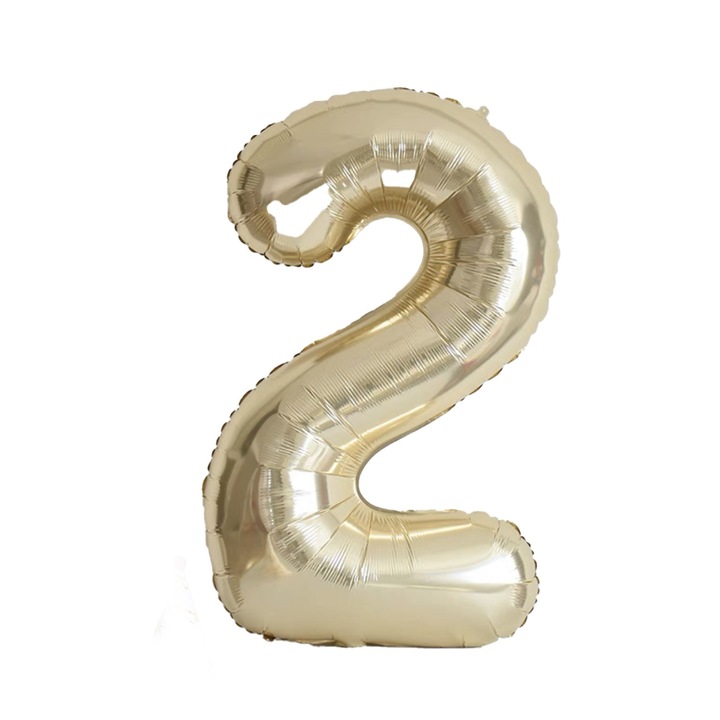 40-инчов балон от бяло злато номер 2 от алуминиево фолио, годишнина, сватбено парти, атмосферен декор
