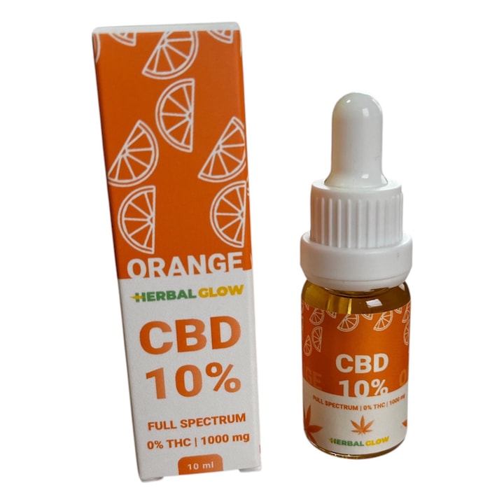 CBD масло Herbal Glow 10%, Портокал, 10 мл