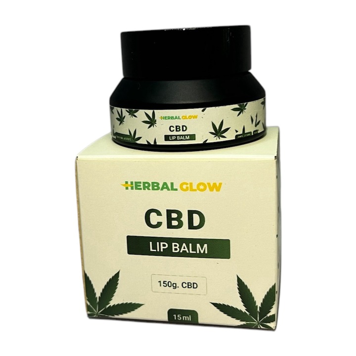 Balsam de buze Herbal Glow, 150 mg CBD, 15 ml
