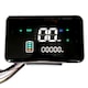 Display LCD pentru E-Bike, 48-72V, 6PIN, suport pentru curea, instalare usoara, AjieQaQ, Negru