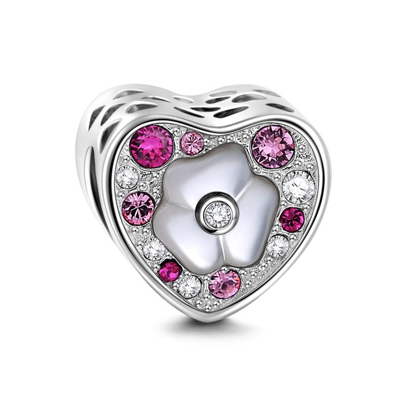 Charm pentru bratara alb sakura