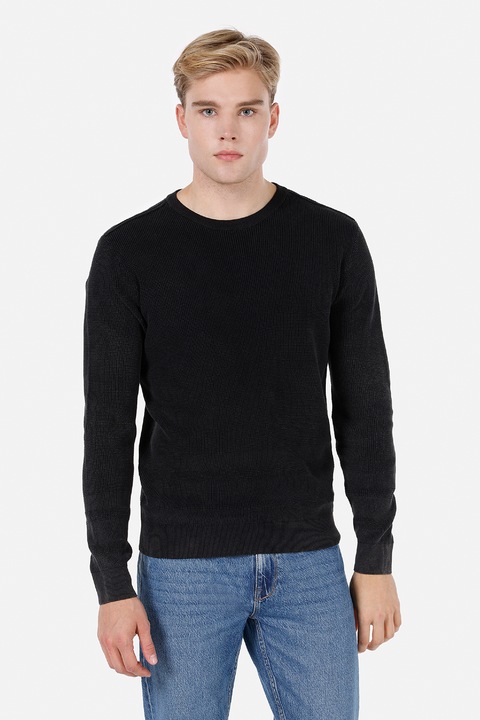 COLIN'S, Pulover uni cu decolteu la baza gatului, Negru