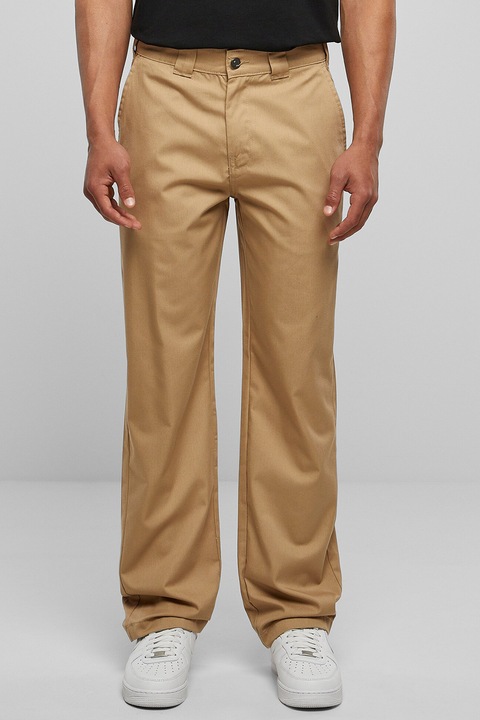 Urban Classics, Pantaloni chino cu buzunare oblice, Caramel